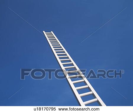 Ladder standing up to sky View Large Photo Image Stock Photography - Ladder standing up to sky. Fotosearch