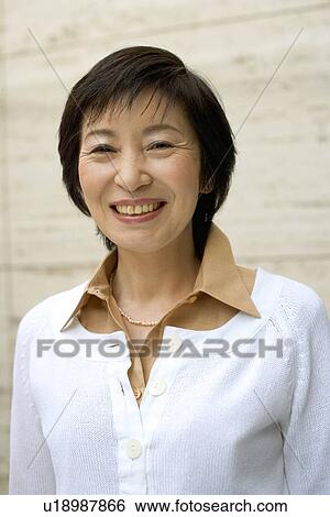 Stock Photograph - Mature Adult Woman Portrait. Fotosearch
