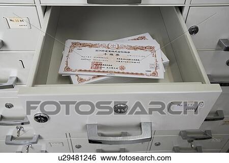 Stock Photograph - Stock Certificate. Fotosearch