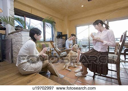 Tea break View Large Photo Image Stock Photo - Tea break. Fotosearch