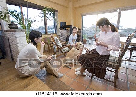 Tea break View Large Photo Image Stock Photograph - Tea break. Fotosearch