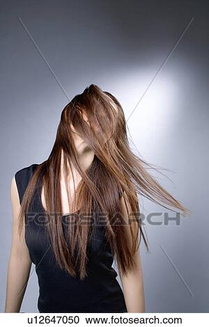 Stock Image - Young Woman Shaking Head. Fotosearch