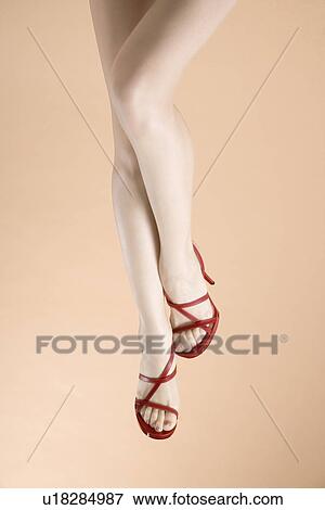Stock Photo - Young Woman's Legs, Low Section. Fotosearch