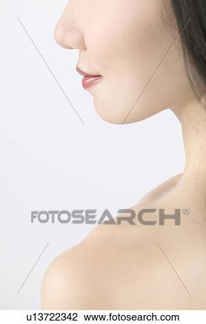 Young Woman's Profile View Large Photo Image Stock Image - Young Woman's Profile. Fotosearch