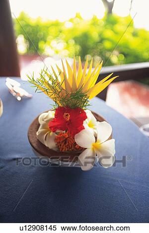 A Flower Arrangement on the Table, High Angle View View Large Photo Image Stock Photography - A Flower Arrangement on the Table, High Angle View. Fotosearch