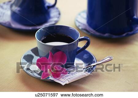Closed Up Image of a Cup of Coffee, Differential Focus, High Angle View View Large Photo Image Stock Photo - Closed Up Image of a Cup of Coffee, Differential Focus, High Angle View. Fotosearch