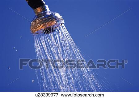 Stock Photo - Closed Up Image of a Shower, Side View. Fotosearch
