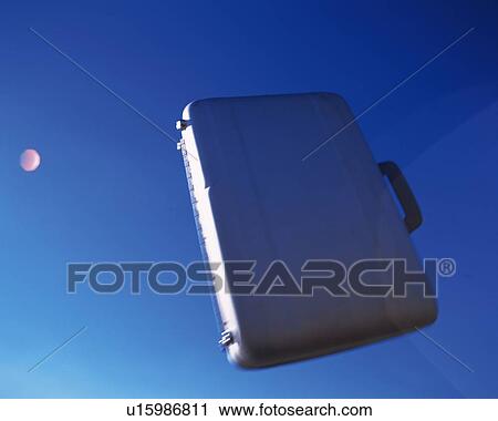 Business case flying in the air, Close Up, Low Angle View, Lens Flare View Large Photo Image Stock Image - Business case flying in the air, Close Up, Low Angle View, Lens Flare. Fotosearch