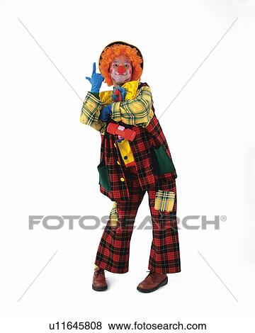 Portrait of Clowns Posing, Front View View Large Photo Image Stock Photo - Portrait of Clowns Posing, Front View. Fotosearch