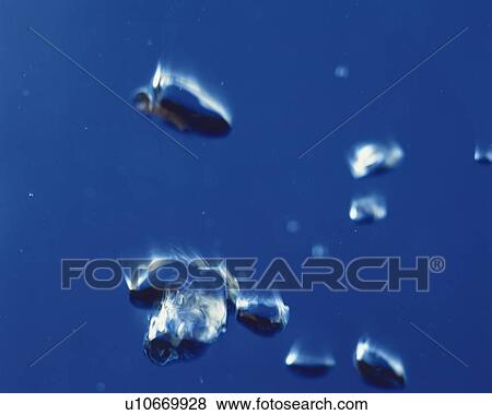 Stock Photo - Bubble in the Water, Close Up, Differential Focus, In Focus, Out Focus, Lens Flare,. Fotosearch