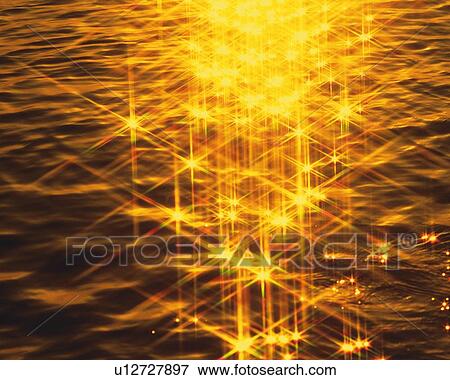 Glittering Water, High Angle View, Close Up, Lens Flare View Large Photo Image Stock Photo - Glittering Water, High Angle View, Close Up, Lens Flare. Fotosearch