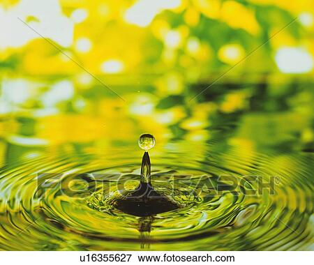 Stock Photo - Ripple of Water, Close Up, Differential Focus, In Focus, Out Focus,. Fotosearch