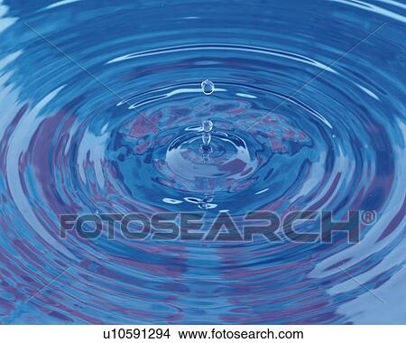Picture - Ripple of Water, Close Up, High Angle View, Toned Image. Fotosearch