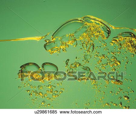 Stock Photography - Bubble in Water, Close Up, Side View, . Fotosearch