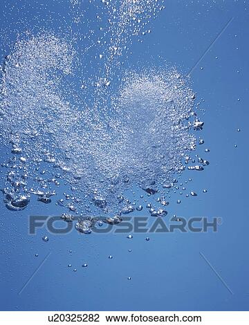 Stock Image - Bubble in Water, Close Up, . Fotosearch