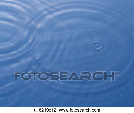 Stock Image - Multiple Ripples, Close Up, High Angle View, . Fotosearch