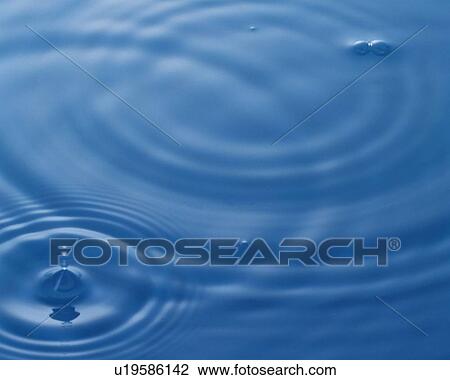 Stock Image - Multiple Ripples, Close Up, High Angle View, Differential Focus, In Focus, Out Focus,. Fotosearch