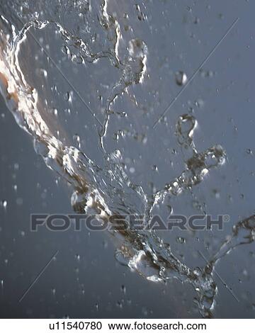 Stock Image - Splash, Close Up, Differential Focus, In Focus, Out Focus,. Fotosearch