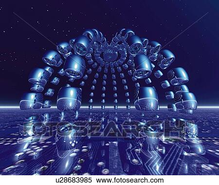 Cage, CG, 3D, Low Angle View View Large Illustration Stock Illustration - Cage, CG, 3D, Low Angle View. Fotosearch