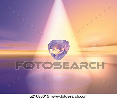 Glowing Stone, CG, 3D, Lens Flare View Large Illustration Stock Illustration - Glowing Stone, CG, 3D, Lens Flare. Fotosearch
