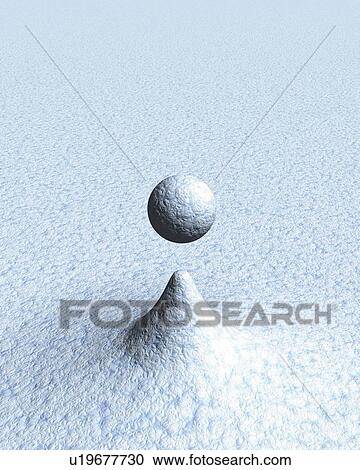 Clipart - Sphere, CG, 3D, High Agnle View. Fotosearch