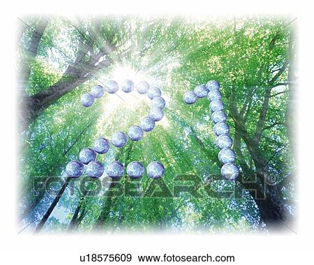 Spheres and Forest, CG, 3D, Composite, Photography, Low Angle View, Lens Flare View Large Illustration Stock Illustration - Spheres and Forest, CG, 3D, Composite, Photography, Low Angle View, Lens Flare. Fotosearch