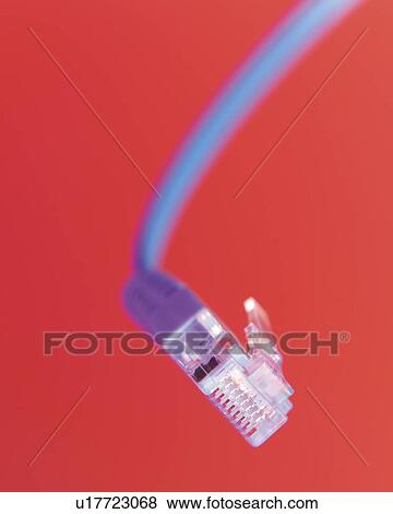 Stock Photo - Bent Cable, Close Up, Differential Focus, In Focus, Out Focus,. Fotosearch