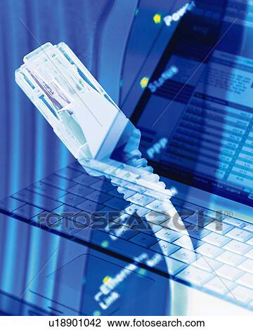 Composite Photograph of Cable, Notebook Computer and Modem, Close Up, Composition, Toned Image View Large Photo Image Stock Image - Composite Photograph of Cable, Notebook Computer and Modem, Close Up, Composition, Toned Image. Fotosearch