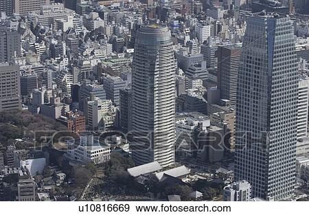 Stock Photo - Atago Area, Aerial View, Pan Focus. Fotosearch