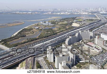 Kasai Seaside Park, Aerial View, Pan Focus View Large Photo Image Stock Photo - Kasai Seaside Park, Aerial View, Pan Focus. Fotosearch