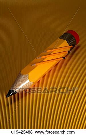 Stock Photo - Pencils, High Angle View, Copy Space. Fotosearch