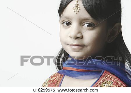 Stock Photography - Portrait of a girl. Fotosearch