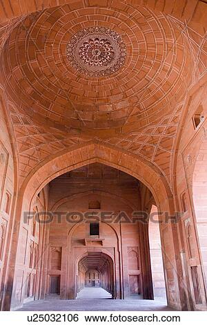 Stock Photograph - Archway in a mosque, Jami Masjid, Fatehpur Sikri, Uttar Pradesh, India. Fotosearch