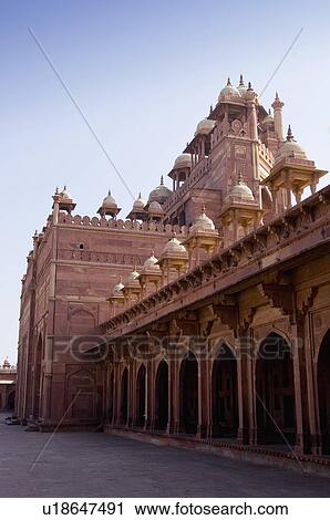 Courtyard of a mosque, Jami Masjid, Fatehpur Sikri, Uttar Pradesh, India View Large Photo Image Stock Image - Courtyard of a mosque, Jami Masjid, Fatehpur Sikri, Uttar Pradesh, India. Fotosearch