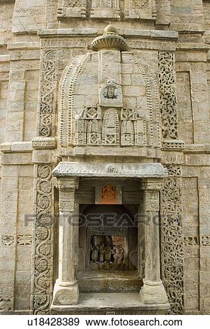 Stock Photo - Facade of a temple, Lakshmi Narayan Temple Complex, Chamba, Himachal Pradesh, India. Fotosearch