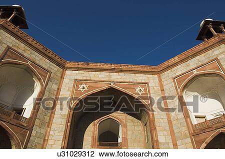 Low angle view of the gateway of a monument, Humayun Tomb, New Delhi, India View Large Photo Image Stock Image - Low angle view of the gateway of a monument, Humayun Tomb, New Delhi, India. Fotosearch