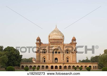 Panoramic view of a monument, Safdarjung Tomb, New Delhi, India View Large Photo Image Stock Image - Panoramic view of a monument, Safdarjung Tomb, New Delhi, India. Fotosearch