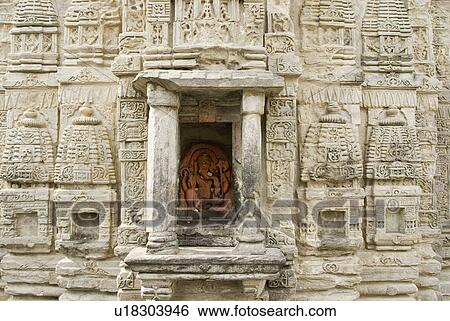 Stock Photograph - Statue of Lord Ganesha in a temple, Lakshmi Narayan Temple Complex, Chamba, Himachal Pradesh, India. Fotosearch