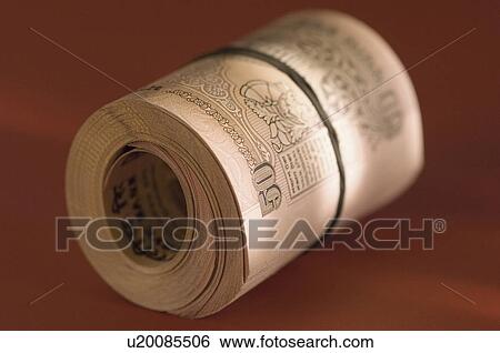 Stock Photograph - Bundle of Indian fifty rupee banknotes. Fotosearch