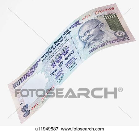Close-up of an Indian one hundred rupee banknote View Large Photo Image Stock Photo - Close-up of an Indian one hundred rupee banknote. Fotosearch