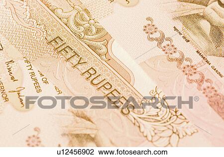 Close-up of Indian fifty rupee banknotes View Large Photo Image Stock Image - Close-up of Indian fifty rupee banknotes. Fotosearch