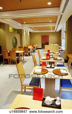 Place setting in a restaurant View Large Photo Image Stock Photo - Place setting in a restaurant. Fotosearch