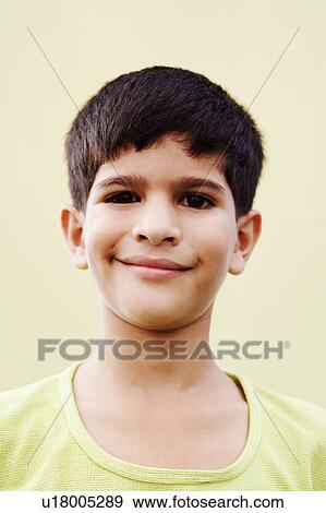 Portrait of a boy smiling View Large Photo Image Stock Photo - Portrait of a boy smiling. Fotosearch
