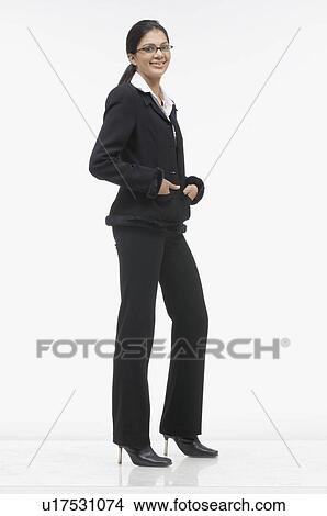 Picture - Portrait of a businesswoman smiling. Fotosearch