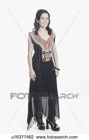 Portrait of a young woman smiling View Large Photo Image Stock Image - Portrait of a young woman smiling. Fotosearch