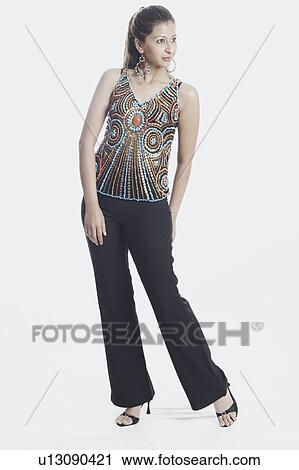 Young woman posing View Large Photo Image Stock Image - Young woman posing. Fotosearch
