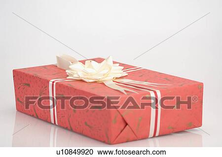 Stock Image - Close-up of a gift. Fotosearch