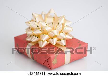 Stock Image - Close-up of a gift. Fotosearch