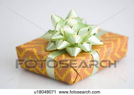Stock Image - Close-up of a gift. Fotosearch