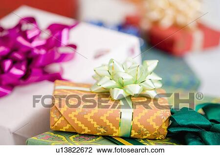 Close-up of gifts View Large Photo Image Stock Image - Close-up of gifts. Fotosearch